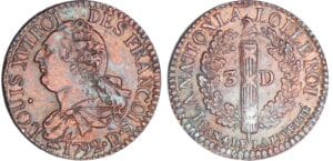 3 deniers type FRANCOIS - 1792 D (Lyon)