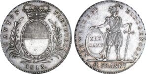 Suisse - Canton de Fribourg - 4 franken 1813