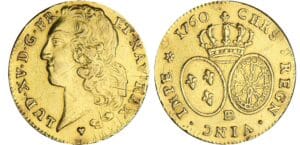 Louis XV - Double louis d’or au bandeau - 1760 BB (Strasbourg)