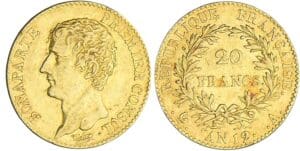 20 francs Bonaparte premier consul - An 12 A (Paris) 20 francs Bonaparte premier consul - An 12 A (Paris)