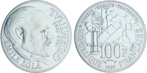 100 francs Emile Zola - 1985 essai 100 francs Emile Zola - 1985 essai