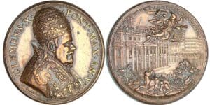 Italie - Vatican - Clément XI - Médaille annuelle 1674