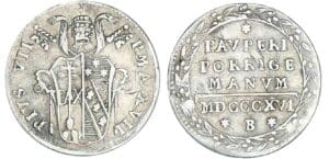 Italie - Vatican - Pie VII - Grosso 1816 (Bologne)