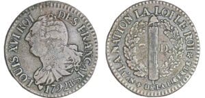 3 deniers type FRANCAIS - 1792 BB (Strasbourg) 3 deniers type FRANCAIS - 1792 BB (Strasbourg)