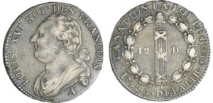 12 deniers type FRANCOIS - 1792 A (Paris) AN 3