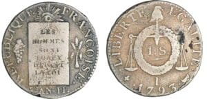 Sol à la balance type FRANCOISE - An II - 1793 I (Limoges)