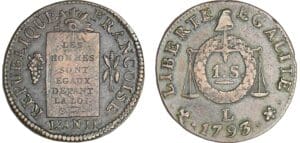 Sol à la balance type FRANCOISE - An II - 1793 L (Bayonne)