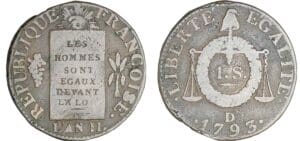 Sol à la balance type FRANCOISE - An II - 1793 D (Lyon) Sol à la balance type FRANCOISE - An II - 1793 D (Lyon)