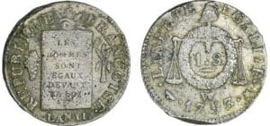 Sol à la balance type FRANCOISE - An II - 1793 W (Lille)
