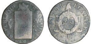 Sol à la balance non daté (1794) - An II I (Limoges) Sol à la balance non daté (1794) - An II I (Limoges)