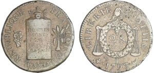 2 sols à la balance - An II - 1793 I (Limoges)