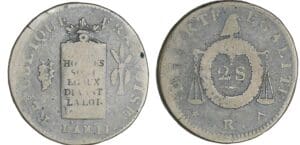 2 sols à la balance non daté (1794) - An II R (Orléans) 2 sols à la balance non daté (1794) - An II R (Orléans)