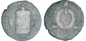 2 sols à la balance non daté (1794) - An II I (Limoges) 2 sols à la balance non daté (1794) - An II I (Limoges)