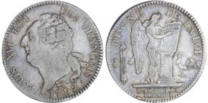 Ecu de 6 livres type FRANCOIS - 1792 A (Paris) 1er sem Ecu de 6 livres type FRANCOIS - 1792 A (Paris) 1er sem