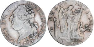 1/2 écu de 3 livres type FRANCOIS - 1793 A (Paris) 1/2 écu de 3 livres type FRANCOIS - 1793 A (Paris)
