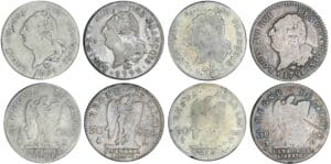 30 sols type FRANCOIS - Lot de 4 monnaies 30 sols type FRANCOIS - Lot de 4 monnaies