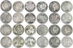 15 sols type FRANCOIS - Lot de12 monnaies 15 sols type FRANCOIS - Lot de12 monnaies