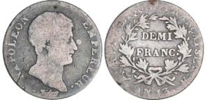 1/2 franc Napoléon empereur - An 13 K (Bordeaux) 1/2 franc Napoléon empereur - An 13 K (Bordeaux)