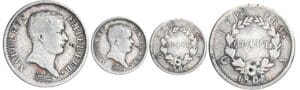 1/4 de franc Napoléon Ier tête nue - tête de nègre - 1807 A (Paris) 1/4 de franc Napoléon Ier tête nue - tête de nègre - 1807 A (Paris)