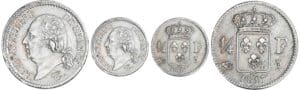 1/4 de franc Louis XVIII au buste nu - 1817 I (Limoges) 1/4 de franc Louis XVIII au buste nu - 1817 I (Limoges)