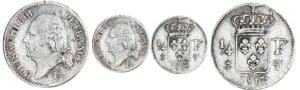 1/4 de franc Louis XVIII au buste nu - 1817 T (Nantes) 1/4 de franc Louis XVIII au buste nu - 1817 T (Nantes)