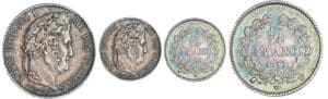 1/4 de franc Louis-Philippe Ier - 1843 W (Lille) 1/4 de franc Louis-Philippe Ier - 1843 W (Lille)
