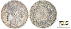 50 centimes Cérès - 1849 A (Paris) 50 centimes Cérès - 1849 A (Paris)