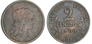 2 centimes Dupuis - 1900