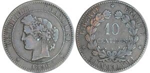10 centimes Cérès - 1896 A (Paris) torche