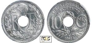 10 centimes Lindauer - Cmes souligné - 1914