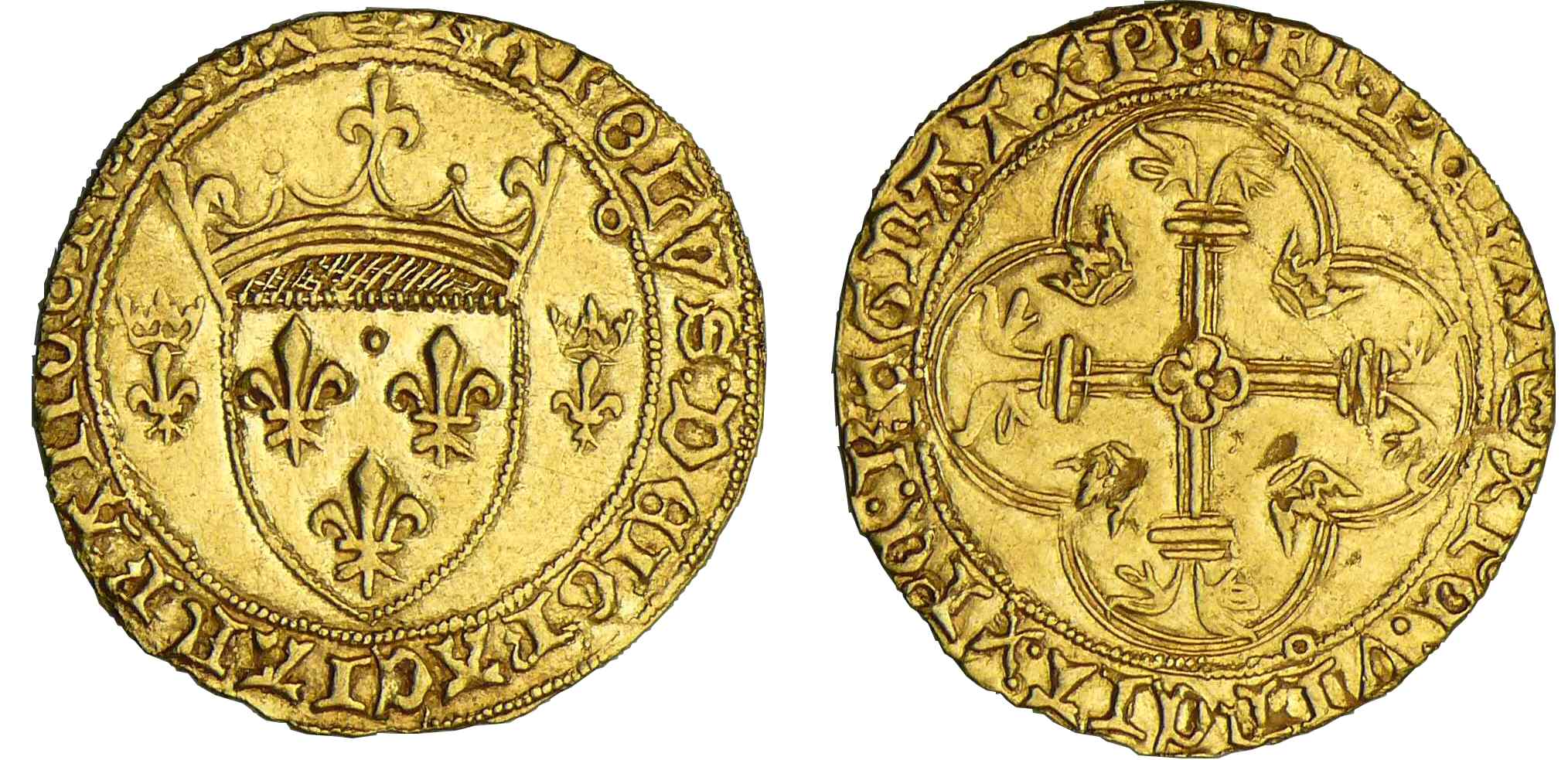 Charles VII - Ecu d'or à la couronne - 2ème émission - Toulouse Charles VII - Ecu d'or à la couronne - 2ème émission - Toulouse