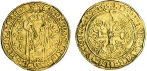Charles VII - Royal d'or - 1ère émission - Chinon