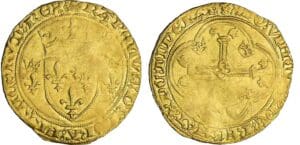Charles VII - Ecu d'or à la couronne - 6ème émission - Rouen