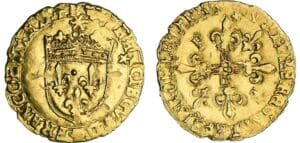 François 1er (1515-1547) - Ecu d'or au soleil - 5ème type - Montpellier