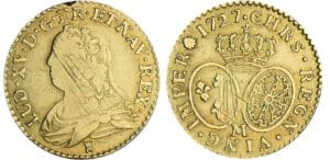 Louis XV - Louis d’or aux lunettes - 1727 M (Toulouse)