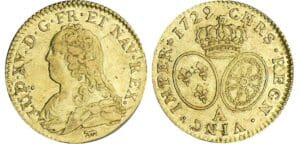Louis XV - Louis d’or aux lunettes - 1729 A (Paris) 2ème sem