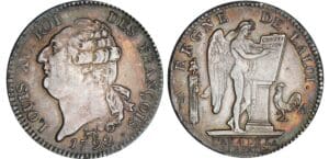 Ecu de 6 livres type FRANCOIS - 1792 A (Paris) 2ème sem Ecu de 6 livres type FRANCOIS - 1792 A (Paris) 2ème sem