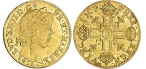 Louis XIV - Louis d’or à la mèche longue - 1651 C (Saint-Lô) 51 sur 50 Louis XIV - Louis d’or à la mèche longue - 1651 C (Saint-Lô) 51 sur 50