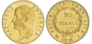 20 francs Napoléon Ier tête nue - An 13 A (Paris) 20 francs Napoléon Ier tête nue - An 13 A (Paris)