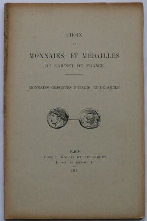 Monnaies grecques d'Italie et de Sicile - 1913