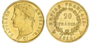 20 francs Napoléon revers empire - 1812 A (Paris) 20 francs Napoléon revers empire - 1812 A (Paris)