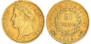 20 francs Napoléon revers empire - 1812 R (Rome) 20 francs Napoléon revers empire - 1812 R (Rome)