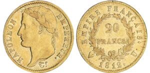 20 francs Napoléon revers empire - 1812 U (Turin) 20 francs Napoléon revers empire - 1812 U (Turin)