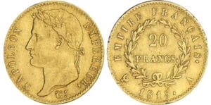20 francs Napoléon - 100 jours - 1815 A (Paris)