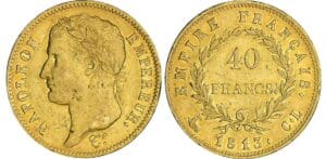 40 francs Napoléon revers empire - 1813 CL (Gênes) 40 francs Napoléon revers empire - 1813 CL (Gênes)