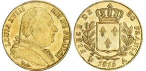20 francs Louis XVIII au buste habillé - 1815 A (Paris)