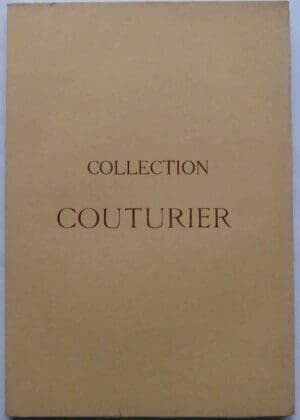 Catalogue de la Collection Couturier - Avril 1930 Catalogue de la Collection Couturier - Avril 1930