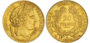 20 francs Cérès - 1849 A (Paris) 20 francs Cérès - 1849 A (Paris)