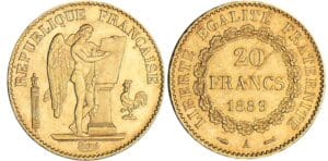 20 francs Génie - 1889 A (Paris)