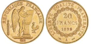20 francs Génie - 1892 A (Paris)
